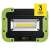 EMOS Rechargeable COB LED Work Light, 10W, 1000lm, front view, black and green