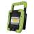 EMOS Rechargeable COB LED Work Light, 10W, 1000lm, side view, black and green