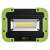 EMOS Rechargeable COB LED Work Light, 10W, 1000lm, front view, black and green