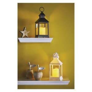 LED dekoráció – lámpa, antik, fehér, villogó, 3x AAA, beltéri, vintage, időzítő 64493190 