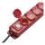 Extension cord 10 m / 4 sockets / switchable / black-red / rubber-neoprene / 1.5 mm2 57958339