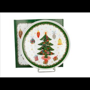 Duo Gift Porcelántányér 25cm, dobozban, Around Christmas Tree 115925103 - Kínáló tál