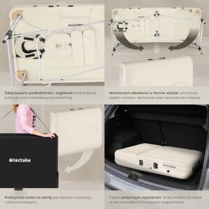 3 zónás masszázságy Ko Tao, hordtáska, alumíniumváz