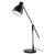 EMOS Winston black desk lamp with adjustable arm and wooden accent