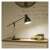 EMOS Winston black desk lamp with wooden arm, adjustable, E27 socket, in use on a nightstand