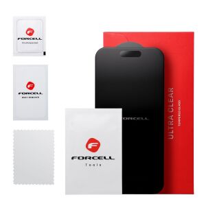 Forcell Matt Glass képernyővédő iPhone 14 Pro Max-hoz, tisztítókészlettel és csomagolással - Forcell