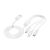 Hoco X76 USB-A - Type-C/Lightning/micro USB cable 2A 1m - white 115929112