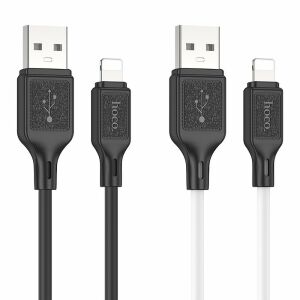 Hoco X90 USB-A - Lightning kábel 2.4A 1m - fehér 115929138 - Hoco