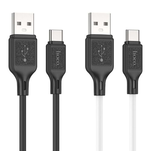 Hoco X90 USB-A - Micro USB kábel, fehér és fekete