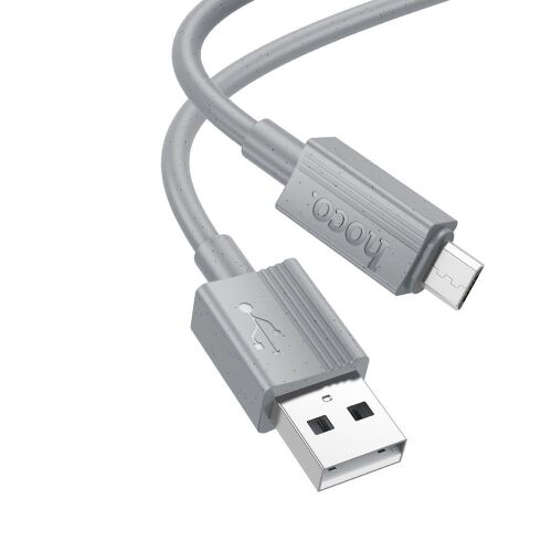 Hoco X107 USB-A - micro USB kábel 2.4A 1m - szürke 115929314