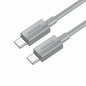 Hoco X107 Sivý USB-C na USB-C Nabíjací Kábel - Káble