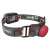 EMOS CREE+COB LED Headlamp, 330 lumens, back view, showing adjustable headband and red rear light