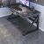 Fodym 120cm schwarzer Kohlefaser Gaming Schreibtisch Abmessungen