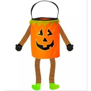 Kürbis Süßigkeiten Sammelkorb mit Griff, Halloween Süßigkeitstasche - Halloween-Dekoration