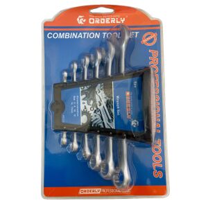 ORDERLY Kombinált kulcskészlet, 6 db, 6, 8, 10, 13, 14, 17 mm 