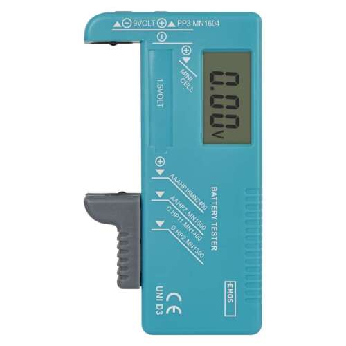 EMOS Universal Battery Tester, front view