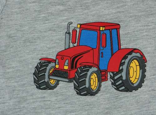 Rövid ujjú Napozó - Traktor #szürke - 56-os méret 30481615
