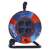 15 meter cable reel with 4 sockets, black cable, orange housing, Emos brand