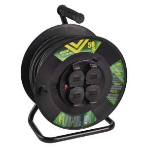 EMOS 50m vonkajší káblový bubon so 4 zásuvkami - Predlžovacie šnúry