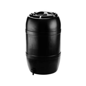 Esővízgyüjtő 210l fekete, műanyag,97x57cm