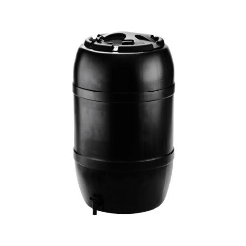 Esővízgyüjtő 210l fekete, műanyag,97x57cm
