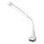 EMOS Jasmine LED desk lamp, white, with flexible arm and clip, for reading, working, or studying