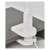 EMOS Jasmine LED desk lamp, white, with flexible arm and clip, close-up of the base