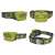 EMOS COB LED headlamp with adjustable strap, green