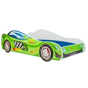 SPEED 140x70 cm zöld autó ágy gyerekeknek - Ifjúsági ágy