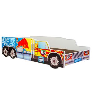 Pat auto pentru copii 160x80 - Monster Truck