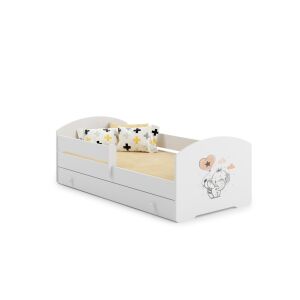 LUK pat pentru copii 160x80 cu sertar - Elephant