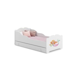 Детско легло Anna 140x70 с чекмедже, тема русалка - Младежко легло и Изпълнител на детска кухня