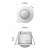 EMOS PIR Motion Sensor, 6m range, 360° detection, dimensions