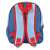 Mancs őrjárat 3D ovis hátizsák, kék háttérrel, piros pántokkal, hátulnézet