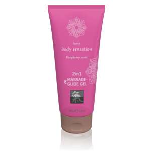Gel de masaj 2 in 1 si lubrifiant Zmeura 200ml 40562641