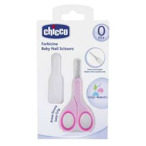 Chicco Forbicine Baby Nail Scissors, ružové nožnice na nechty pre bábätká s okrúhlými koncami, bezpečné pre novorodencov, ľahký úchop - Doplnky na kúpanie