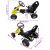 vidaXL pedálos gokart sárga 116230010