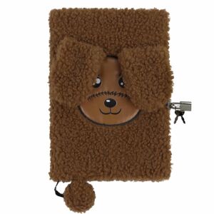 Kutyás napló kulccsal, plüss, 15x22cm, Kidea 116260079 - Napló