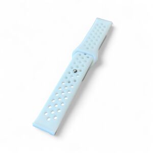 MYBANDZ fehér szilikon óraszíj, 20mm légáteresztő sport szíj - Mybandz