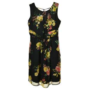 s.Oliver Virágmintás Női Sifonruha - Fekete 40614242 - S.Oliver