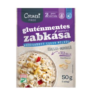 Cornexi gluténmentes kókuszos-mandulás zabkása chia maggal, édesítőszerrel 50 g 125277940 - Cornexi