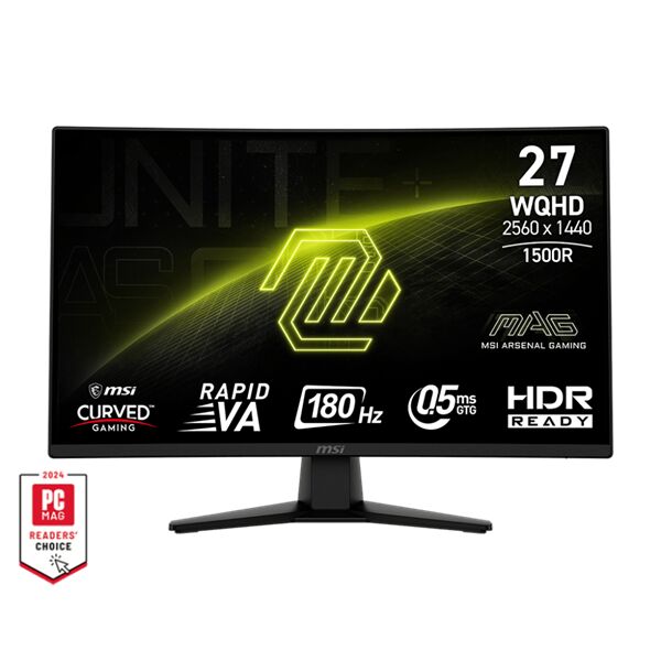 Msi monitor gaming mag 274cqf 27" rapid va wqhd 2560x1440 16...