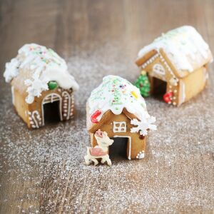 3-teiliges Weihnachts-Minihaus-Ausstechformen-Set aus rostfreiem Stahl 116269091 - Ausstechformen