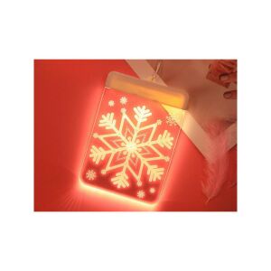 Decorațiune de fereastră din sticlă colorată 3D cu lumini de Crăciun 116269598 - Decorațiuni de Crăciun