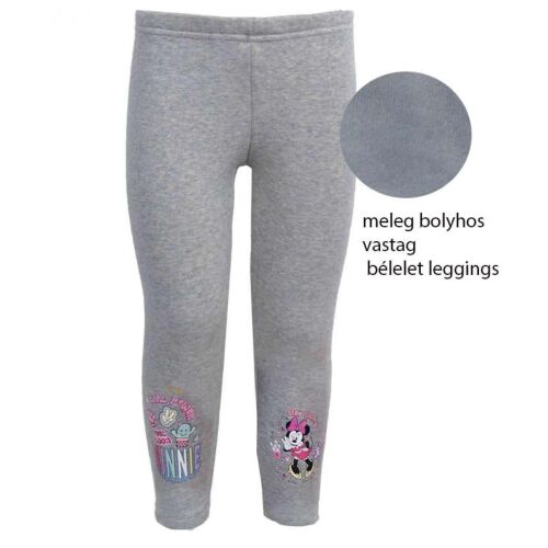 Disney Minnie egér szürke leggings lányoknak, 7 éves méret