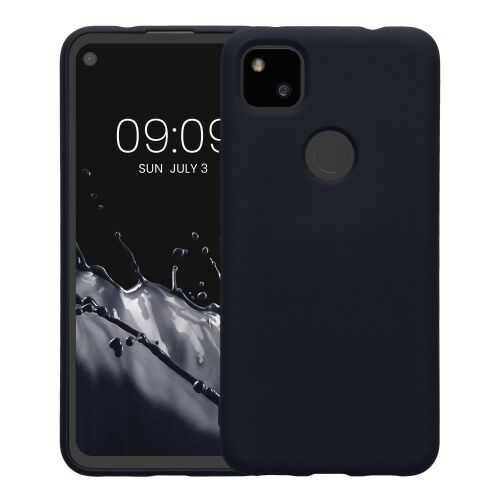 Силиконов калъф Kwmobile за Google Pixel 4a, показващ калъфа на телефона