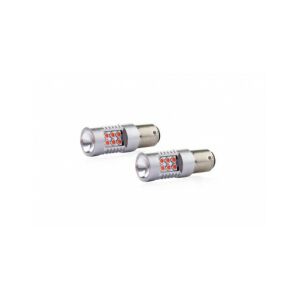 Комплект от 2 becuri Led Auto Red P21/5W Canbus 24SMD двойна интензивност 12-24V - AMiO Автомобилна крушка