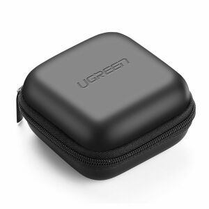 UGREEN Black Protective Case for Headphones and Accessories, closed - Headset Accessory