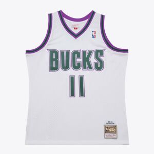 Mitchell & Ness Nba White Jersey Bucks 1999 Rafer Alston Dres Mužské Biela L 116275240 - Mitchell & Ness