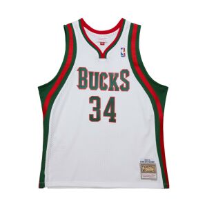 Mitchell & Ness Nba White Jersey Bucks 2013 Giannis Anteokounmpo Tricou De Baschet Bărbati Alb M 116275497 - Tricouri de baschet